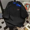 Camiseta de Manga Corta Versátil de Algodón Puro Pesado Estilo Urbano Personalizada para Hombres y Mujeres, Verano Ajuste Holgado Adelgazante Cuello Redondo Longitud Media Top Ins
