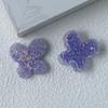 Pendientes de resina con forma de mariposa y lentejuelas de diamante, diseño de flor pequeña, de Corea del Sur, para hacer tú mismo, accesorios para el cabello, fundas de teléfono para mujer, venta al por mayor
