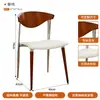 Mesas e Cadeiras Brancas Estilo Francês para Bar, Mesa Redonda Pequena de Aço Inoxidável Estilo Industrial, Cadeiras Estofadas Macias Estilo Europeu Comercial, Mesa de Centro Simples