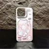 Menina de Anime Adequada para Iphone17Promax16Plus Colorida Prata 15 Capa de Telefone 1413 Apple 12 Estilosa 11