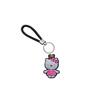 Llavero de cuerda trenzada creativo de la serie Hello Kitty de Amazon, colgante de coche creativo Dunhuang de cuero con dibujos animados