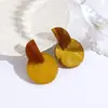 2026 Novos Brincos de Acrílico Estilo Ins Versáteis Elegantes Tarrachas de Orelha Femininas Moda Simples Acessórios de Orelha Design de Nicho