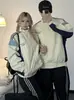 Chaqueta deportiva para pareja, estilo universitario de moda, cuello alto, nueva para otoño para hombre, impermeable, holgada, casual, abrigo para hombre