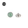 Liga de Titânio F136 0,9x 4mm Pedra Natural Pedra Olho de Tigre Joia para Piercing Stud de Lábio Stud de Orelha Stud de Língua Piercing