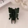Pinza para el pelo de mariposa de estilo francés de alta gama para mujer, pinza trasera grande de color negro esmerilado, pinza de tiburón grande, accesorios para el cabello