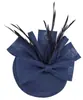 Fascinator para Mujeres Europeas y Americanas Tocado Sombrero Superior Accesorios para el Cabello con Plumas Fiesta de Prom Cocktail Novia Tocados de Boda