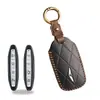 Funda Retro para Llave Adecuada para Genesis Gv60 Gv90 Genesis Bolsa Protectora de Cuero Genuino para Llave de Coche