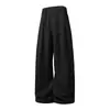 Pantalones Casuales de Trabajo al Aire Libre Estilo Japonés Nuevo Primavera Pantalones de Pierna Ancha Plisados con Caída Retro Americano