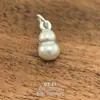 Plata Pura 999 Personalizada Accesorios de Plata Dura 3D Colgante DIY Calavera Ruyi Amuleto Cuentas de Plata Pura Colgante de Fortuna Adorno de Bolsa de la Suerte