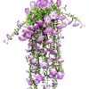 En Stock Hiedra Artificial de Eucalipto y Gloria de la Mañana 45 Piezas Flor Artificial Gloria de la Mañana Colgante de Pared Decoración de Interior Hiedra Flor