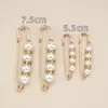 Pantalones Falda Fijos de Cintura Ceñida con Broche de Perla Artefacto de Cintura Ceñida Ropa Cuello Capa Broche Ligero Anti-deslizamiento Joyería