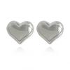 Aretes vintage de plata 925 con pin, moda europea y americana, personalidad, metal, forma de corazón, viento frío ins, joyería para las orejas de mujer