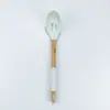 Espátula de Silicone com Cabo de Madeira Utensílios de Cozinha Conjunto de 7 Peças Estilo Escandinavo Ferramentas de Cozinha Espátula Antiaderente Fábrica Estoque Pronto