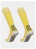 Meias Longas de Futebol com Solas Brancas, Meias Elásticas Grossas Antiaderentes Acima do Joelho com Pontos Adesivos, Meias de Tubo Alto de Poliéster Absorventes de Suor e Resistentes a Odores