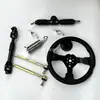 Acessórios para Karting de Motocicleta Elétrica de Quatro Rodas DIY 32-42CM Caixa de Direção Coluna de Direção Volante Barra de Direção Junta Esférica