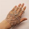 Pulsera Hueca de Flor de Diamantes de Imitación Brillantes Nuevos Accesorios Transfronterizos para Mujer Pulsera de Cadena de Joyería de Moda Personalizada