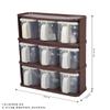 Caja de Almacenamiento de Empaques de Condimentos para el Hogar Tarro de Condimentos de Gran Capacidad para Cocina Caja de Condimentos Portátil Apilable Caja de Condimentos Multi-Compartimentos