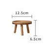 Suporte para flores, base de vaso de cerâmica, prateleira para flores, suporte para aquário e jarra de vinho, decoração criativa com pedras ornamentais, suporte para tigelas de gato e cachorro, mini