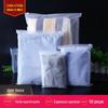 Saco de embalagem de roupas por atacado transparente fosco saco de zíper meias roupas internas saco de embalagem PE plástico auto selante saco de zíper