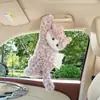 Porta-Lenços para Carro Criativo Fofo Pet Pendurado Caixa de Lenços para Carro Urso de Pelúcia Cartoon Porta-Lenços para Banco Traseiro do Carro