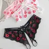 Tanga transparente seductor con abertura en la entrepierna T-pants, bragas sexys y encantadoras para la amante del tocador para mujeres, no es necesario quitarlas
