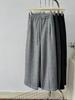 Pantalones de Lana Perezosos de Otoño con Caída, Pantalones Scimitar para Mujer, Pantalones de Lana Rectos de Pierna Ancha Empalmados, Pantalones Gruesos de Largo Completo para Otoño e Invierno