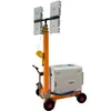 Torre de Iluminación Móvil Tipo Carrito Elevación Automática Controlada Remotamente Luz de Trabajo LED Set de Iluminación de Emergencia para Vehículos y Lugares Exteriores