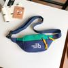 Bolsa Pequena Infantil Color-Blocking 2026 Super Tendência, Bolsa Transversal Estilosa para Meninos, Bolsa de Cintura Marca de Moda Esportiva, Bolsa de Peito para Meninas