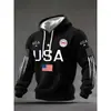 Moletom com Capuz Masculino Mais Vendido no Exterior, Moletom Xadrez Pequeno, Moletom Esportivo Casual da Moda com Estampa 3D para Homens