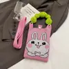 Monedero para Fiesta Estudiantil, Bolso para Teléfono Móvil de Compras, Bolso de Hombro Pequeño Tejido, Bolso de Mano Lindo Versátil, Bolso Cruzado Mini para Mujer