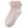 2024 bebé calcetines de bebé otoño e invierno algodón peinado transpirable niñas bebé princesa calcetines de baile calcetines de encaje sin costuras