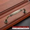 Puxador Antigo Bronze Europeu Porta de Armário Gaveta Liga de Zinco Simples Móveis de Guarda-Roupa Puxador Qinggu Puxador de Furo Único