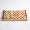 Conjunto de Tabuleiro de Xadrez e Damas Dobrável de Madeira 4,5 cm para Adultos e Crianças, Tabuleiro Dobrável de Madeira, Xadrez Tradicional de Madeira Maciça