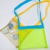 Bolsa de malla para niños, bolsa de almacenamiento de gran capacidad para juguetes de playa, herramientas para excavar arena, artículos diversos, bolsa de malla para playa.