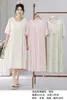 Tecido amassado estilo princesa comércio exterior vestido floral renda plus size camisola feminina tamanho cruzamento imitação de algodão verão plus size mais vendidos