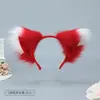 Diademas de Peluche Orejas de Gato Hechas para Cruce de Fronteras, Disfraces de Fiesta, Accesorios para Actuaciones, Accesorios para el Cabello de Orejas de Zorro para Halloween