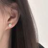 Aretes de Burbujas de Diamantes de Alto Carbono de Plata Esterlina S925 para Mujer Nuevo Nicho Alta Elegancia