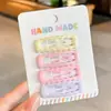 Pinza para el Cabello de Estrella Pastel Estilo Coreano para Recoger el Flequillo Lateral, Pinza Pequeña de Lazo para el Cabello de Verano