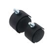 Ruedas Giratorias para Muebles, Ruedas con Freno Silencioso para Cuna, Ruedas de Plástico Roscadas para Silla de Oficina, Ruedas Giratorias de Metal para Silla