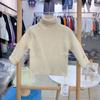 [Stock Listo] Suéter de Cuello Alto para Niños Otoño e Invierno 2025 Nuevo Estilo Kidsren Niños y Niñas Invierno Todo en Uno Terciopelo Tejido