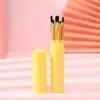 Venta Directa de Fábrica Cosméticos Portátil Set de 5 Brochas para Maquillaje de Ojos Tubo de Plástico Contenedor de Almacenamiento de Herramientas de Belleza