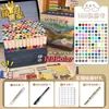 Estilo Ins Marcador Acrílico Punta Suave 80 Colores Gran Capacidad Caja de Regalo de Alto Valor Bolígrafo Acuarela Graffiti Impermeable y No Mancha