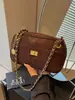 Cross2026 Otoño Nueva Moda Bolso de Mano Retro Patrón de Diamantes Bolso de Hombro Cadena Sensación de Alta Gama Bolso de Hombro Único