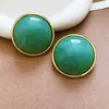 Pendientes redondos geométricos de acrílico degradado retro europeos y americanos, minimalistas y únicos, pendientes vintage de alta gama para mujer
