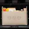Cesta de fieltro para el maletero del coche, plegable, práctica para organizar el interior del coche, caja de almacenamiento multifuncional para coche, personalizable