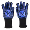 Resistentes a Altas Temperaturas Silicona Horno Barbacoa Anti-quemaduras Horno Microondas Resistente al Desgaste Cable Aislante Prepoxy Retardante de Llama Barbacoa Guantes Ignífugos