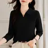 Camiseta de Manga Larga para Mujer, Camisa Base de Primavera y Otoño, Nueva Moda 2025, Ropa Exterior a la Moda, Se Puede Usar con Tops de Hombro Descubierto