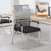 Cadeira de Computador, Cadeira para Home Office, Cadeira Confortável para Reuniões Sedentárias, Assento de Quatro Pés para Dormitório Estudantil, Cadeira de Mahjong, Cadeira com Encosto