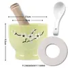 Prensa de ajo de estilo antiguo, tapa extra gruesa anti-salpicaduras, machacador de ajo, triturador de ajo manual, grado alimenticio