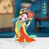 Imanes de Nevera de Personajes de Ópera de Metal, Souvenirs Culturales y Creativos de Maquillaje Facial de la Ópera de Pekín, Pegatinas Magnéticas con Mu Guiying, Guan Yu y Yang Guifei